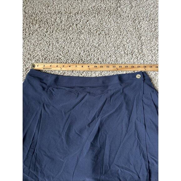 Puma Resort Wrap Deep Navy Skort Skirt Golf Active Women Stretch Woven Size XL - Picture 5 of 7